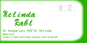 melinda rabl business card